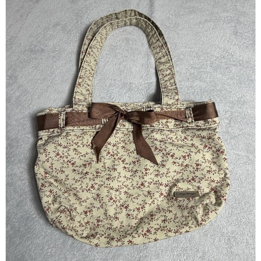 Longaberger Coquette Floral Boho Cloth Handbag